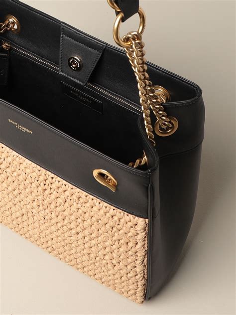 ysl borsa paglia|Borse da mare Saint Laurent donna .